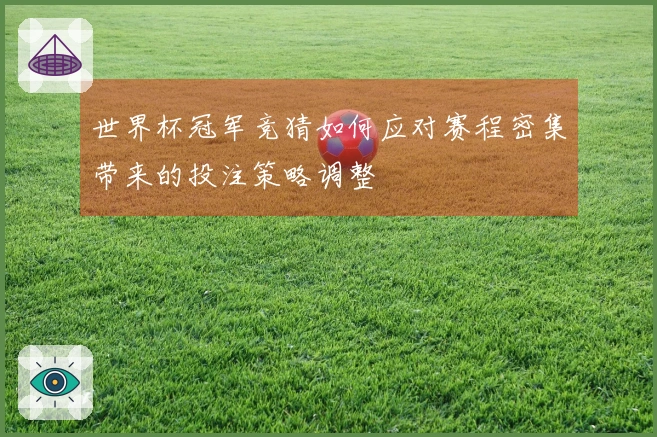 世界杯冠军竞猜如何应对赛程密集带来的投注策略调整